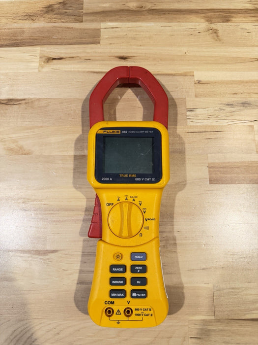 FLUKE 355 TRUE RMS 2000 CLAMP METER - FOR PARTS (PARTS ONLY) SHIPS FAST