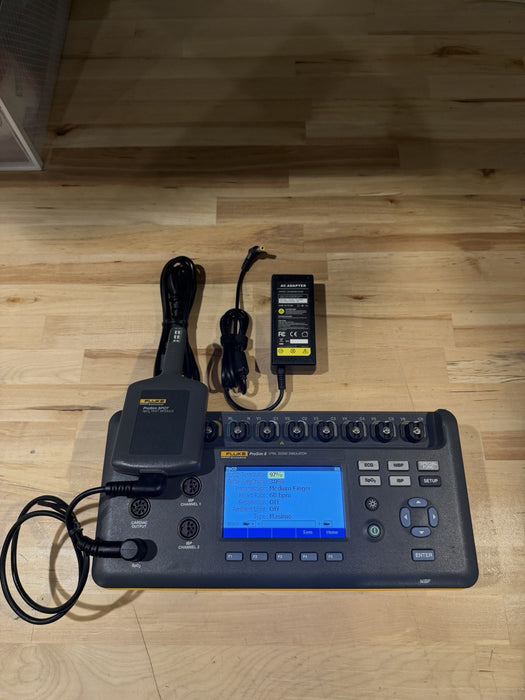 FLUKE BIOMEDICAL PROSIM 8 & SPOT SPO2 MODULE KIT TESTED