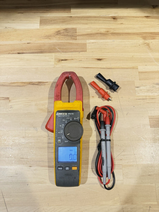 FLUKE 376FC WIRELESS TRUE RMS AC/DC CLAMP METER WITH LEADS