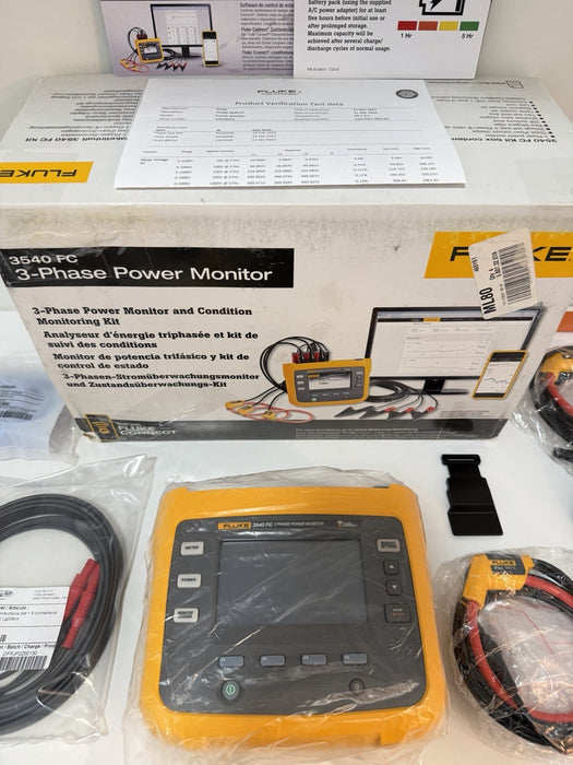 FLUKE 3540 FC 3-PHASE POWER MONITOR KIT (NEW FACTORY SEALED) FREE SHIPPING