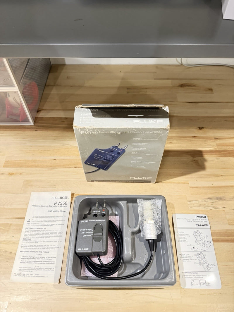 FLUKE PV350 PRESSURE VACUMM TRANSDUCER MODULE TESTED