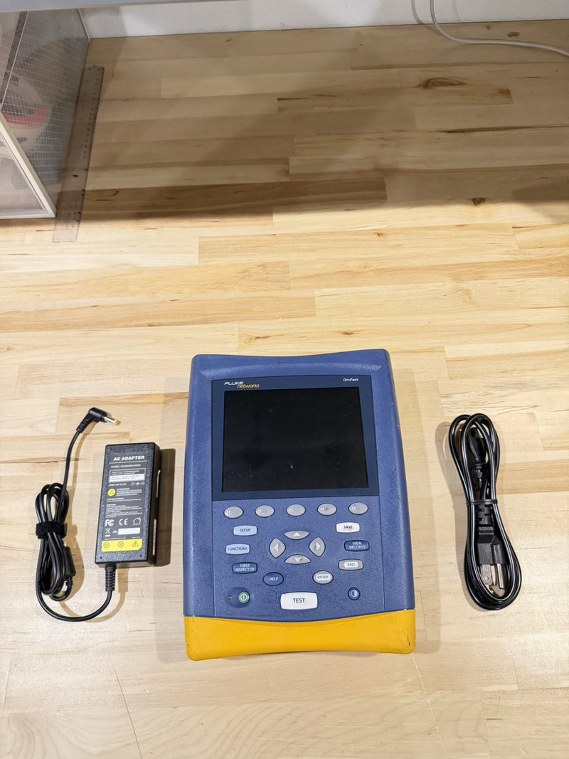 FLUKE NETWORKS OF-500 OPTICAL OPTIFIBER ANALYZER TESTED