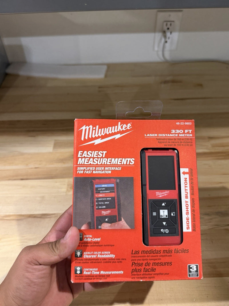 MILWAUKEE 48-22-9803 LASER DISTANCE METER 330 FT