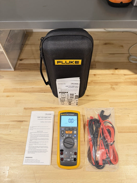 FLUKE 1587 FC 2 IN 1 HANDHELD DIGITAL INSULATION MULTIMETER