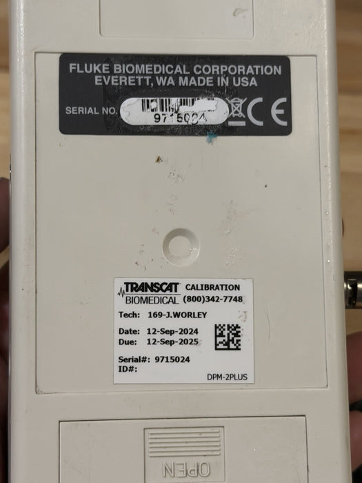 FLUKE BIOMEDICAL DPM2PLUS PRESSURE METER (TESTED) FREE SHIPPING CALIBRATED 2025