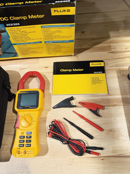 FLUKE 355 AC/DC CLAMP METER 2000A TESTED
