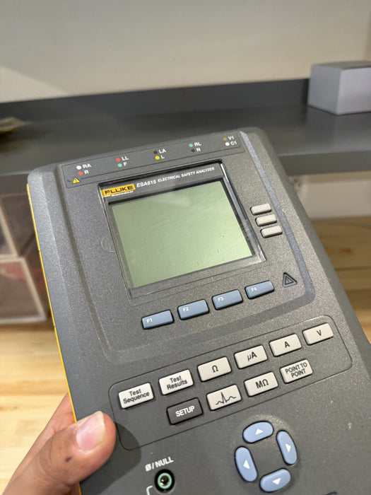 FLUKE ESA615 115V ELECTRICAL SAFETY ANALYZER TESTER WITH LEADS & CHARGER TESTED
