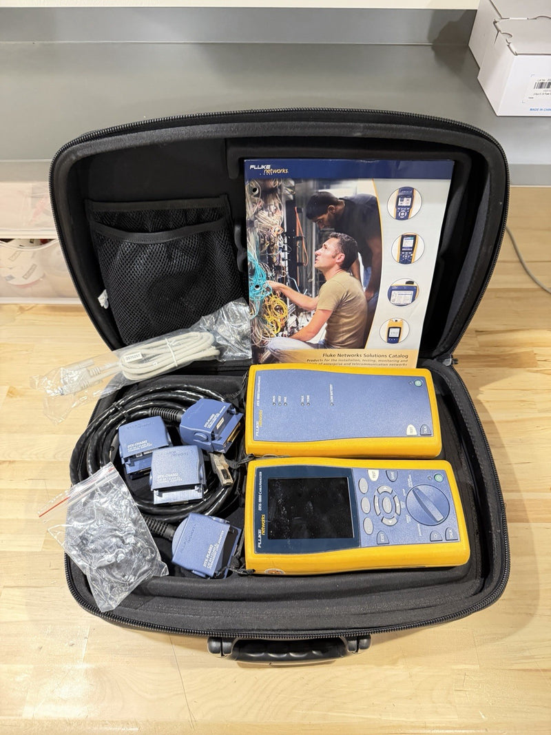 FLUKE NETWORKS DTX-1800 DTX CABLE ANALYZER KIT & PLA002 TESTED