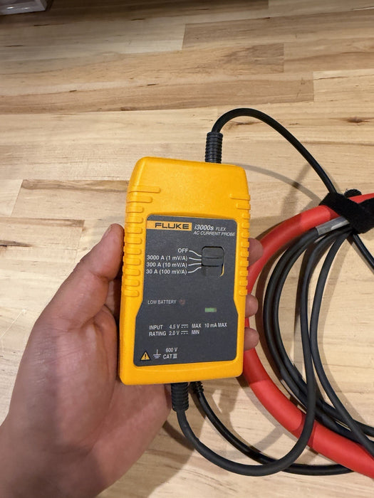 FLUKE I3000S FLEX AC CURRENT PROBE TESTED