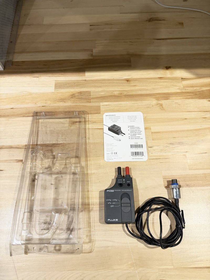 FLUKE PV350 PRESSURE VACUMM TRANSDUCER MODULE WITH BAG TESTED
