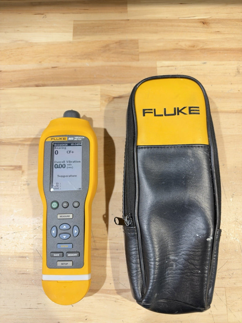 FLUKE 805 VIBRATION METER W/ BAG (TESTED) FREE SHIPPING