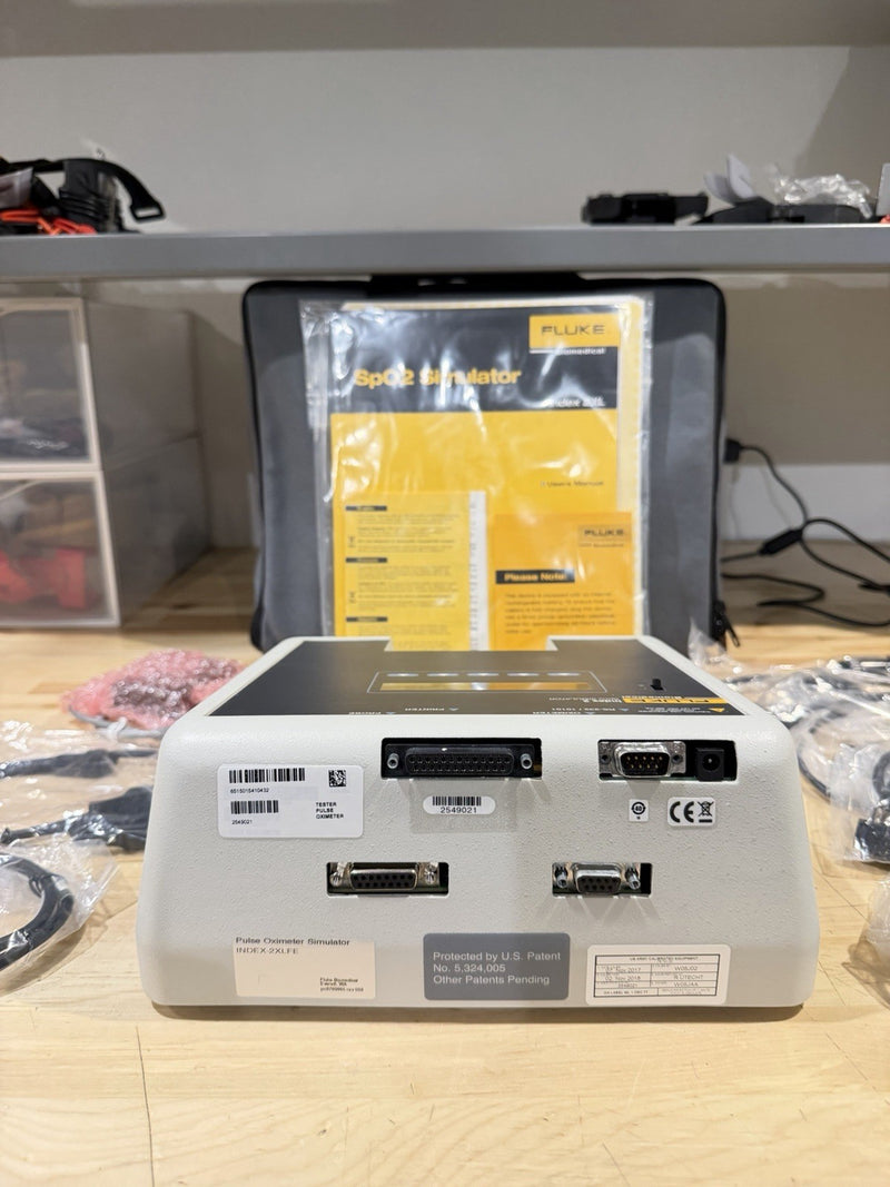 FLUKE INDEX 2 SPO2 SIMULATOR KIT W/ ACCESSORIES (TESTED) SHIPS FREE - NEW