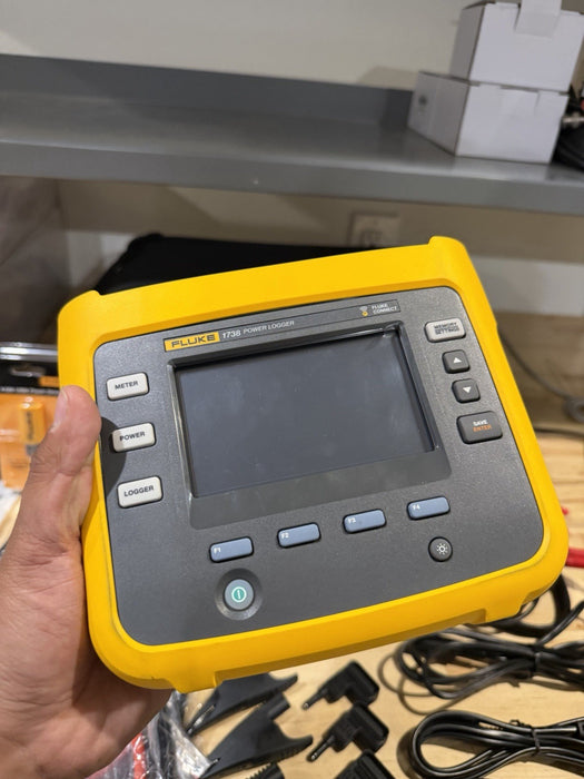 FLUKE 1738 POWER LOGGER KIT 3 PHASE W/ACCESSORIES (TESTED) FREE SHIPPING