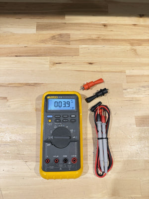 FLUKE 87 III TRUE RMS MULTIMETER W/LEADS & CLIPS - SHIPS FAST #2