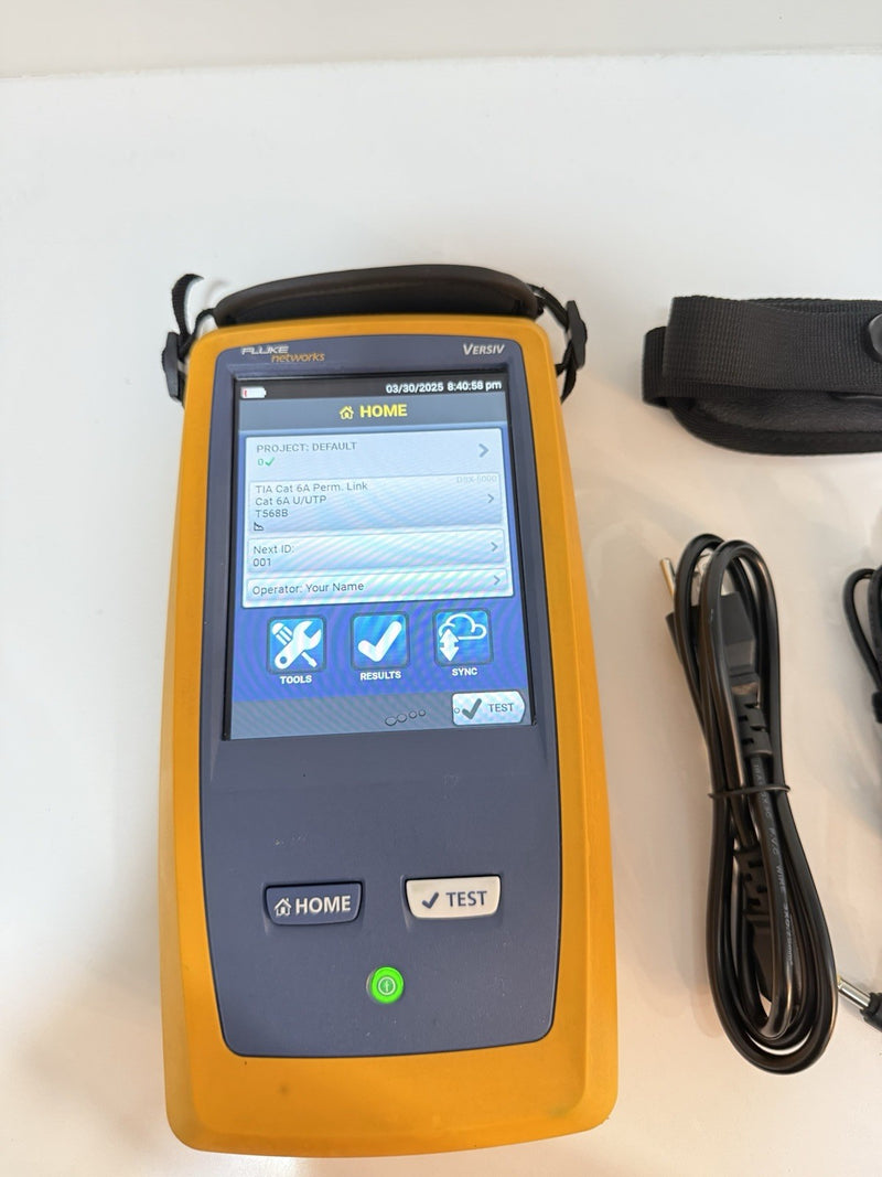 FLUKE NETWORKS VERSIV DSX MAINFRAME WITH CHARGER TESTED