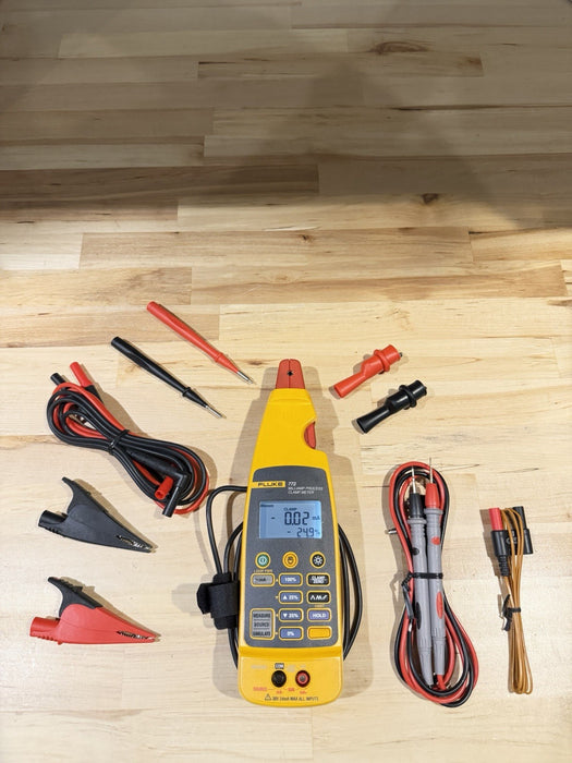 FLUKE 772 MILLIAMP PROCESS CLAMP W/ LEADS & CLIPS (TESTED) SHIPS FAST