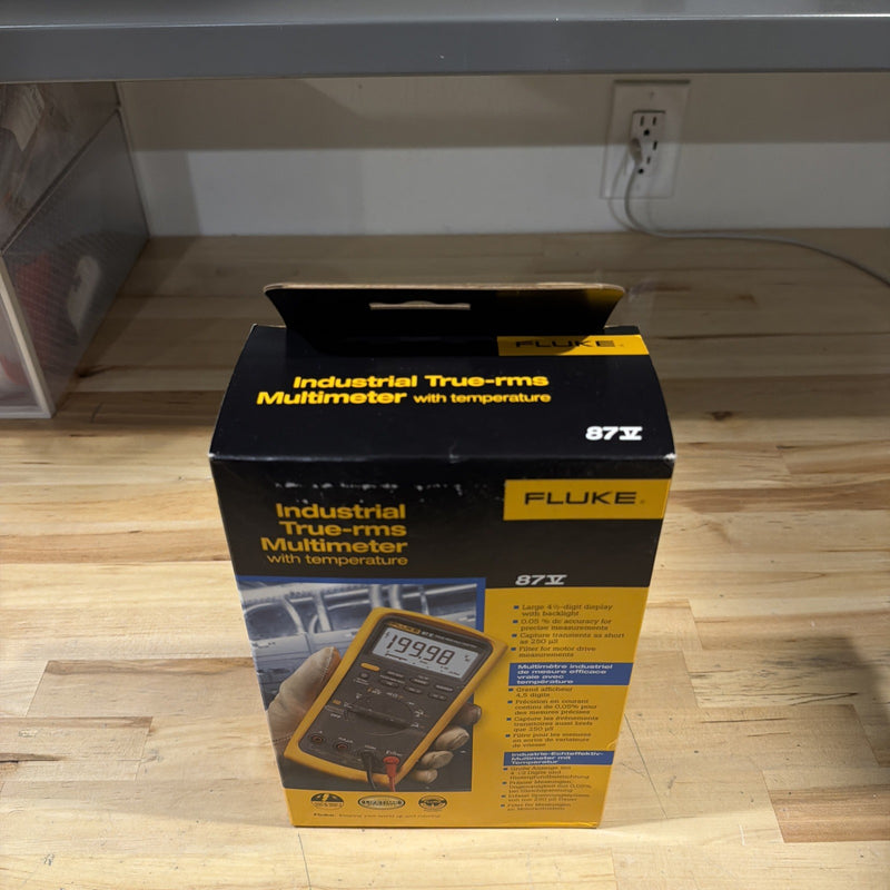 FLUKE 87V TRUE RMS MULTIMETER WITH LEADS
