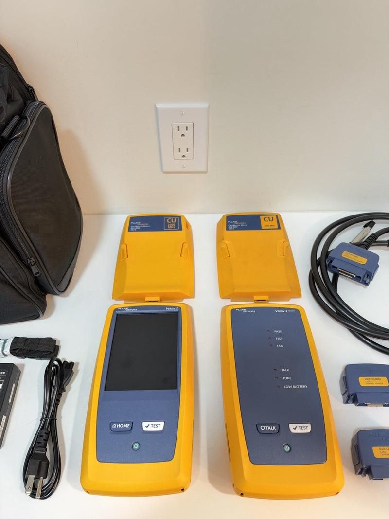 FLUKE NETWORKS DSX2-8000 VERSIV 2 CAT6A CAT8 LAN CABLE CERTIFIER TESTER DSX-8000