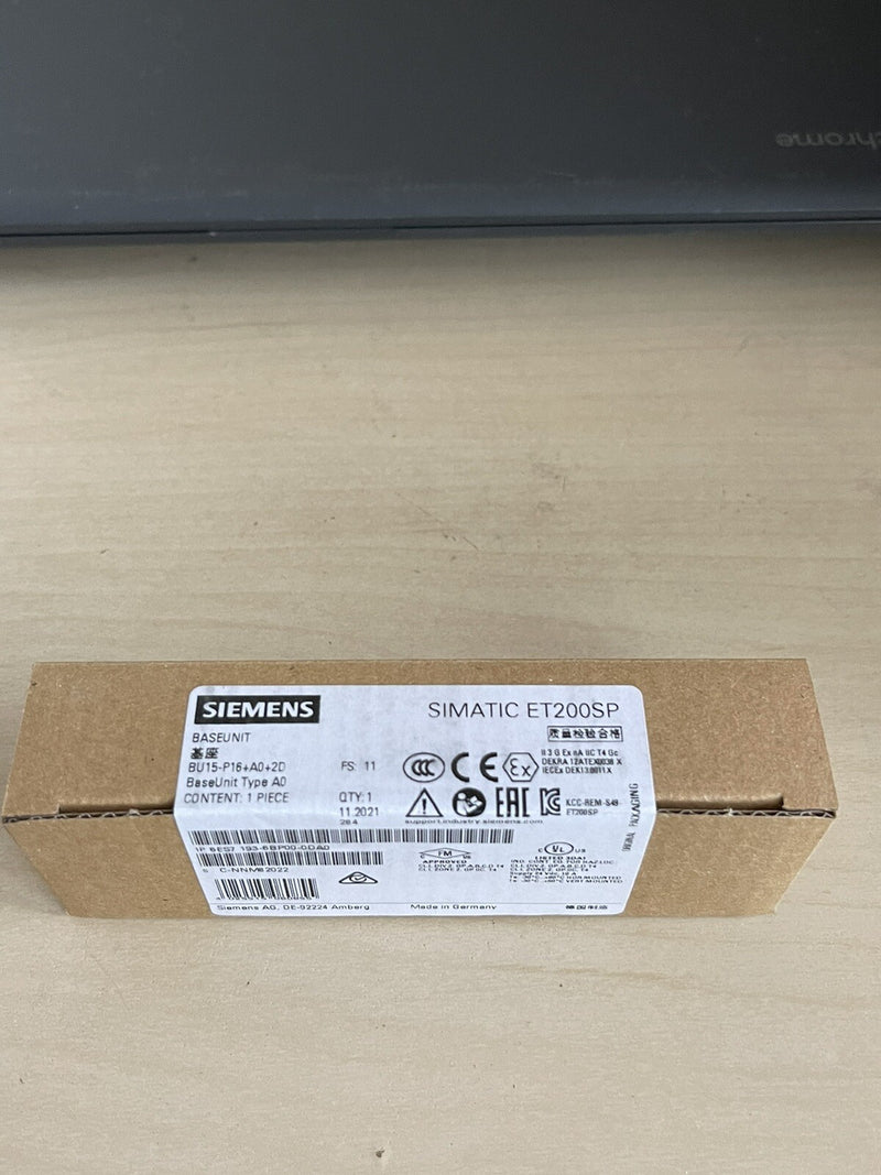 SIEMENS SIMATIC ET 200SP BASE UNIT MODULE (6ES7193-6BP00-0DA0)
