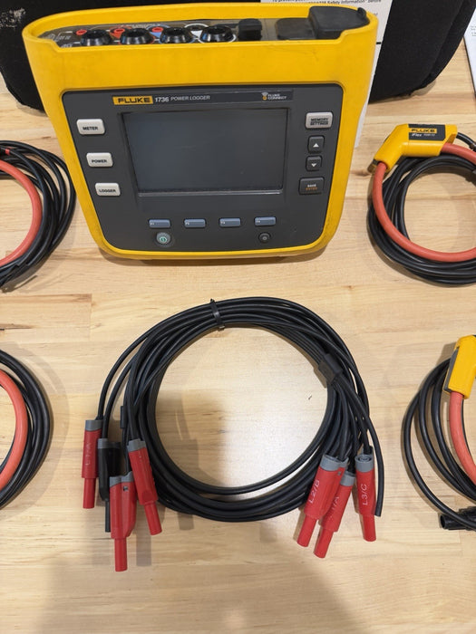FLUKE 1736 POWER LOGGER WITH ACCESSORIES TESTED