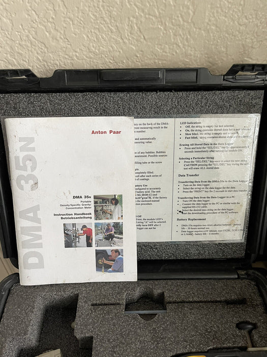 ANTON PAAR DMA 35N DENSITY DIGITAL CONTROLLER METER TRANSMITTER TRANSDUCER