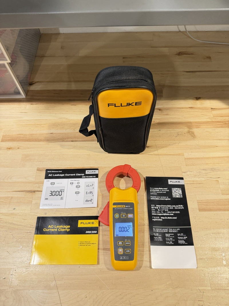 FLUKE 368 FC AC LEAKAGE CURRENT CLAMP FREE SHIPPING