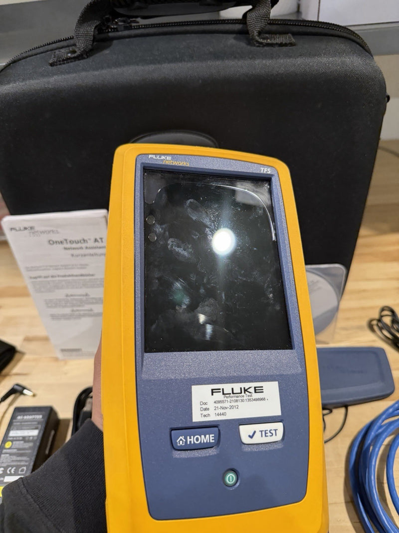 FLUKE NETWORKS VERSIV TFS ONE TOUCH AT NETWORK ASSISTANT KIT TESTED