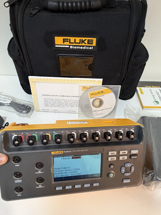 FLUKE BIOMEDICAL PROSIM 8 VITAL SIGNS SIMULATOR CALIBRATED 2023/2024