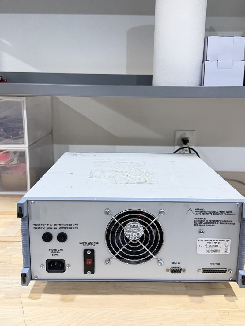 FLUKE QA-ES II ELECTROSURGERY ANALYZER WITH LEADS & CLIPS TESTED