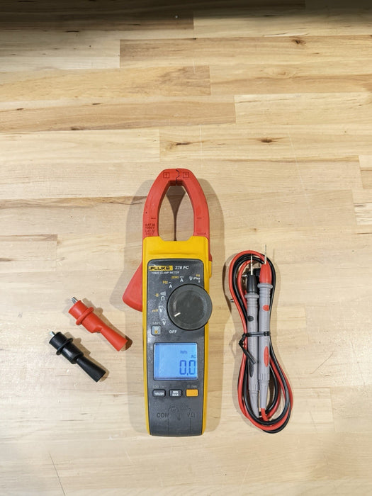FLUKE 376FC WIRELESS TRUE RMS AC/DC CLAMP METER W/LEADS - SHIPS FAST