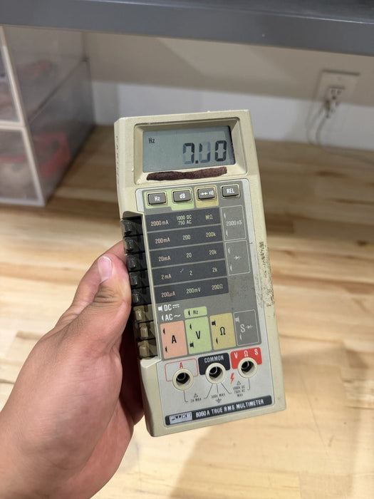 FLUKE 8060A TRUE RMS MULTIMETER FOR PARTS