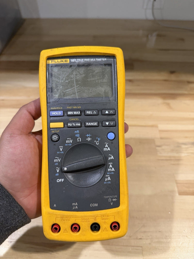 FLUKE 187 TRUE RMS MULTIMETER FOR PARTS