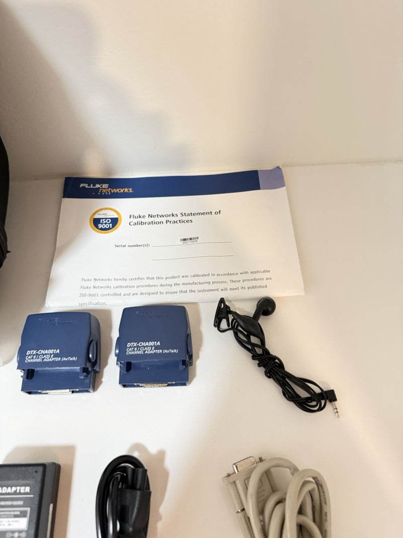 FLUKE NETWORKS DTX-1800 DTX CABLE ANALYZER KIT & PLA002 TESTED
