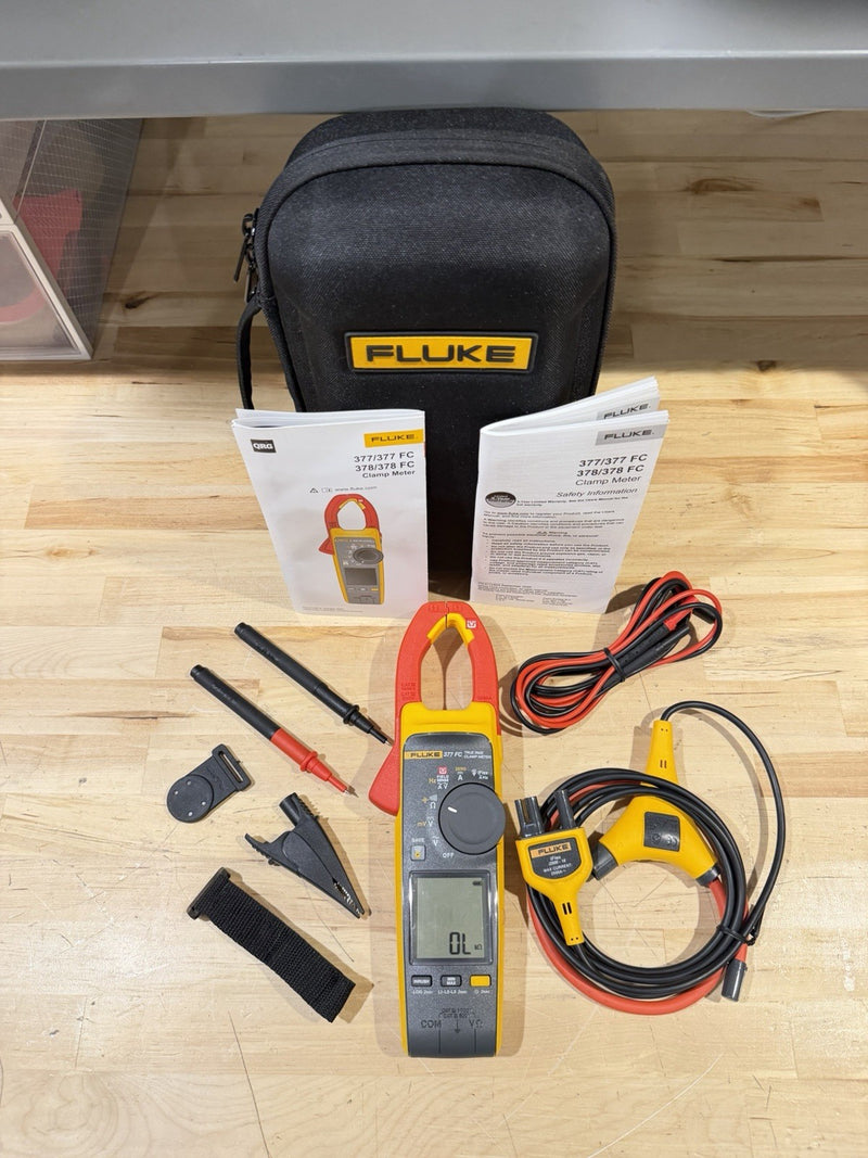 FLUKE 377 FC NON-CONTACT VOLTAGE CLAMP METER SHIPS FAST