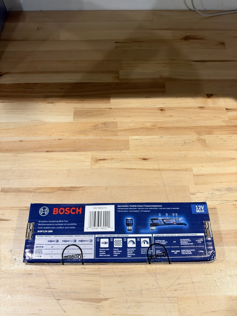 BOSCH GOP12V-28N 12V MAX BRUSHLESS OSCILLATING TOOL (BARE TOOL) NEW SEALED