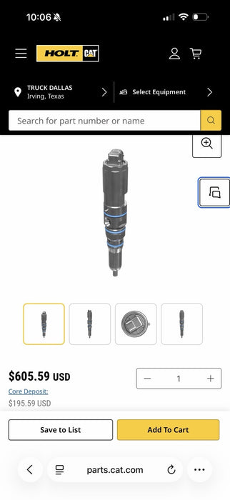 CAT 20R-5075 DIESEL INJECTOR (NEW FACTORY SEALED) FREE SHIPPING - GENUINE OEM