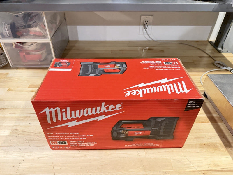 MILWAUKEE 2771-20 M18 TRANSFER PUMO NEW IN BOX (SHIPS FAST) NEW SEALED