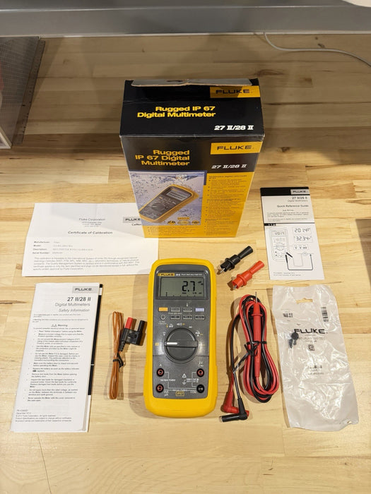 FLUKE 28 II TRUE RMS MULTIMETER (NEW FACTORY SEALED) CALIBRATED 2026 -SHIPS FAST
