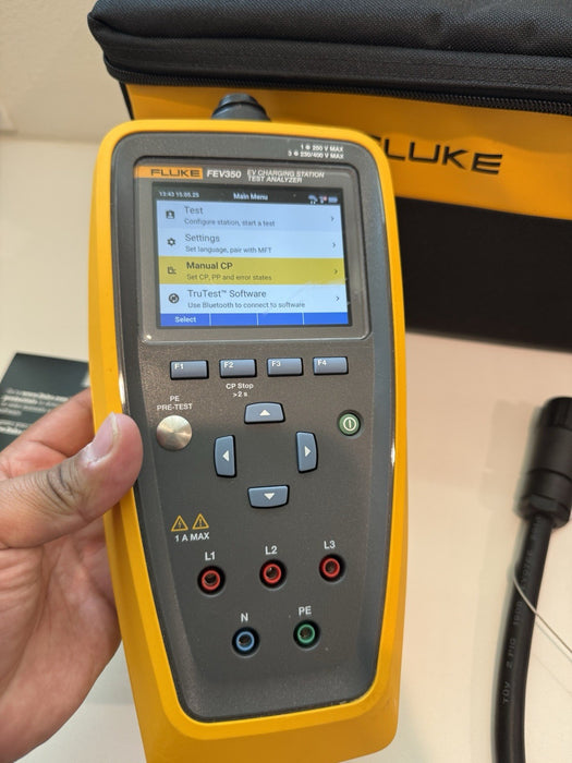 FLUKE FFEV350 EV CHARGING STATION TEST ANALYZER W/ ACCESSORIES - SHIPS FAST