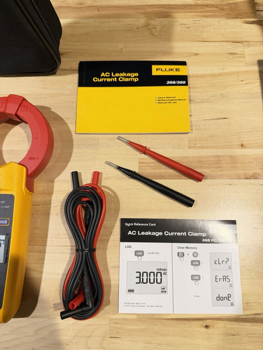 FLUKE 369 FC AC LEAKAGE CURRENT CLAMP (NEW SEALED) FREE SHIPPING