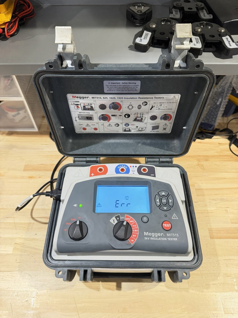 MEGGER MIT515 5KV INSULATION TESTER (PARTS ONLY) ERR 10 SHIPS FAST
