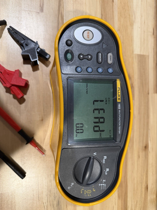 FLUKE 1653 MULTIFUNCTION INSTALLATION TESTER WITH ACCESSORIES