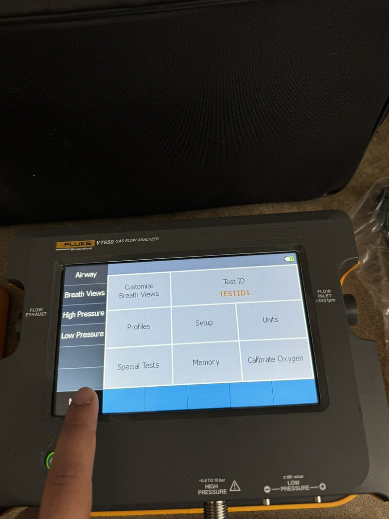 FLUKE VT650 GAS FLOW ANALYZER CALIBRATED 2024 WITH FLUKE VAPOR & CHARGER & BAG