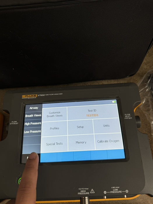FLUKE VT650 GAS FLOW ANALYZER CALIBRATED 2024 WITH FLUKE VAPOR & CHARGER & BAG