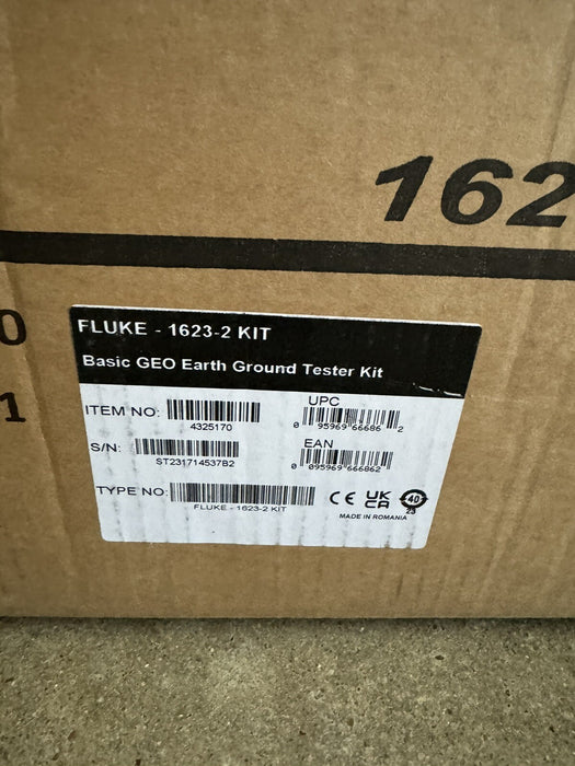 Fluke 1623-2 Earth Ground Tester KIT / NEW FACTORY SEALED / FREE SHIPPING