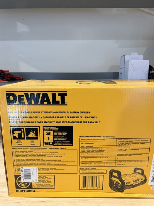 DEWALT DCB1800B 20V 1800 WATT PORTABLE POWER STATION & PARALLEL BATTERY CHARGER