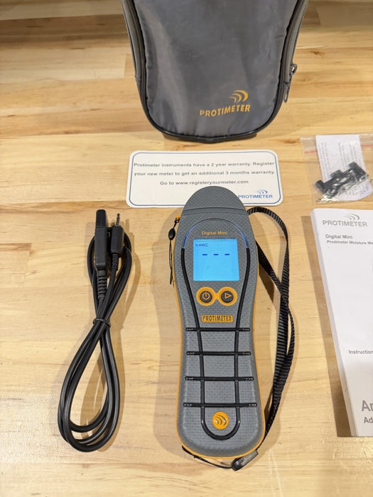 PROTIMETER DIGITAL MINU MOISTURE METER BLD5702 W/BAG & ACCESSORIES (TESTED