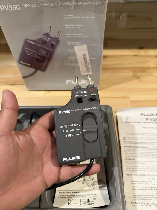 FLUKE PV350 PRESSURE VACUMM TRANSDUCER MODULE TESTED