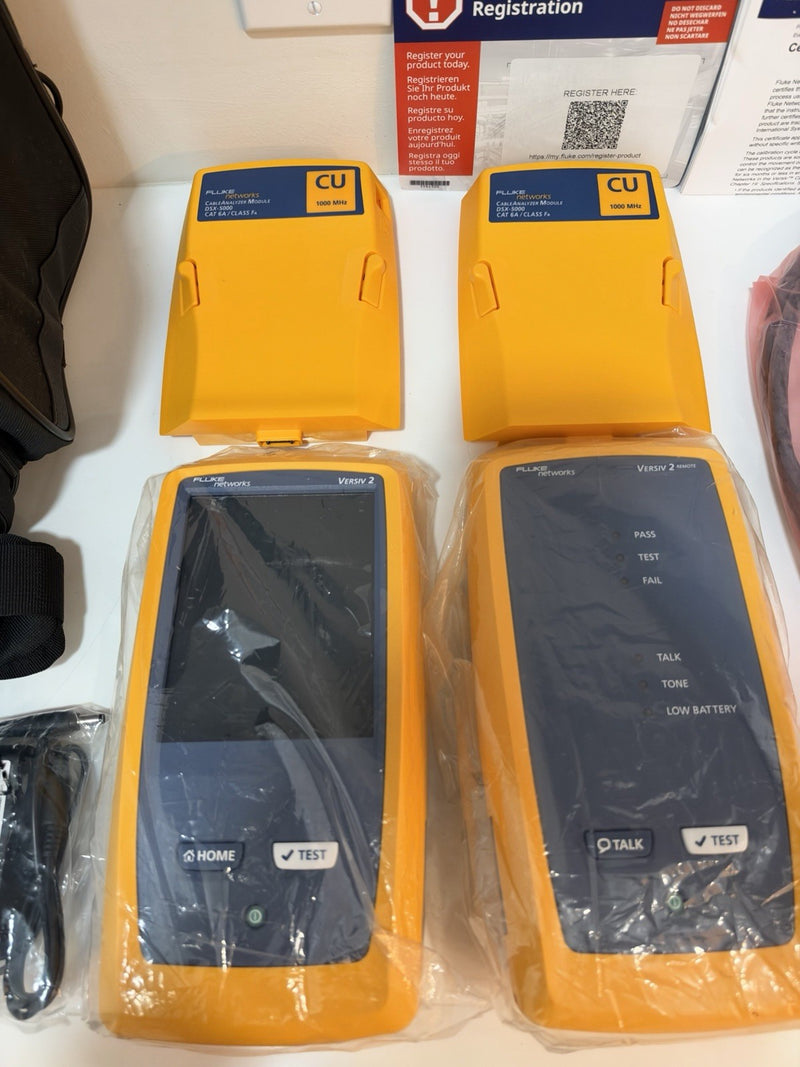 FLUKE NETWORKS DSX2-5000 LAN CABLE CERTIFIBER TESTER CALIBRATED 2024 NEW