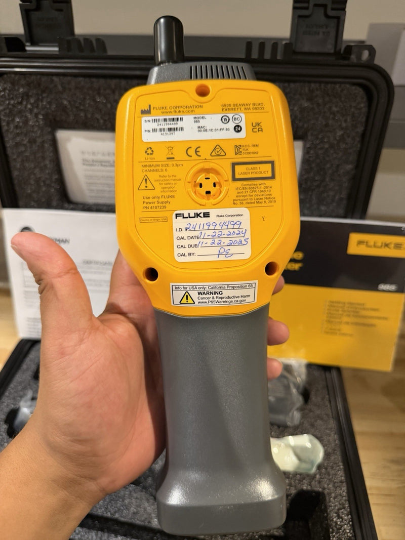 FLUKE 985 AIRBORNE PARTICLE COUNTER TESTER CALIBRATED 2025 TESTED